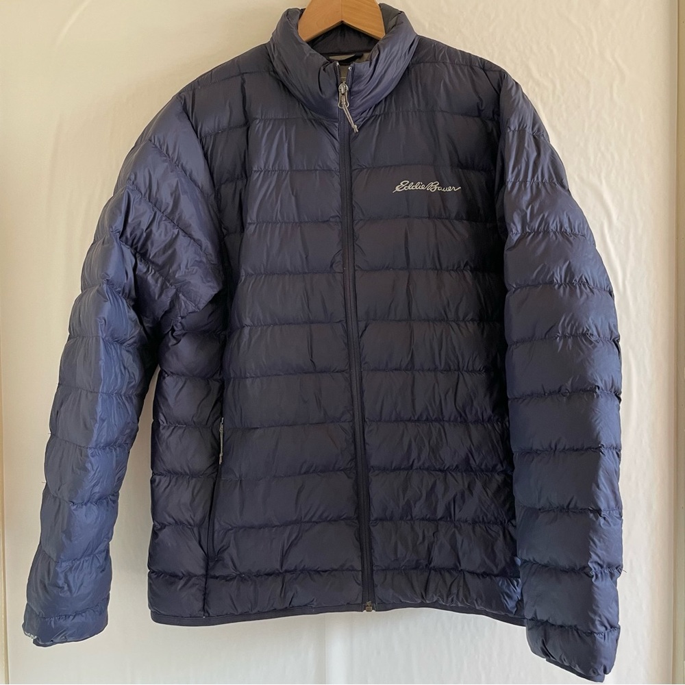 Eddie Bauer EB650 Blue Lightweight Puff Jacket Men’s Size L